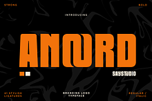Anoord - Bold Condensed Sans Font