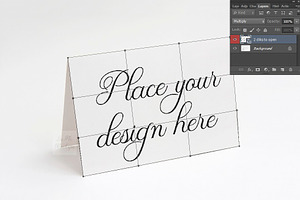 5x7 Greeting Card Mockup Horizontal