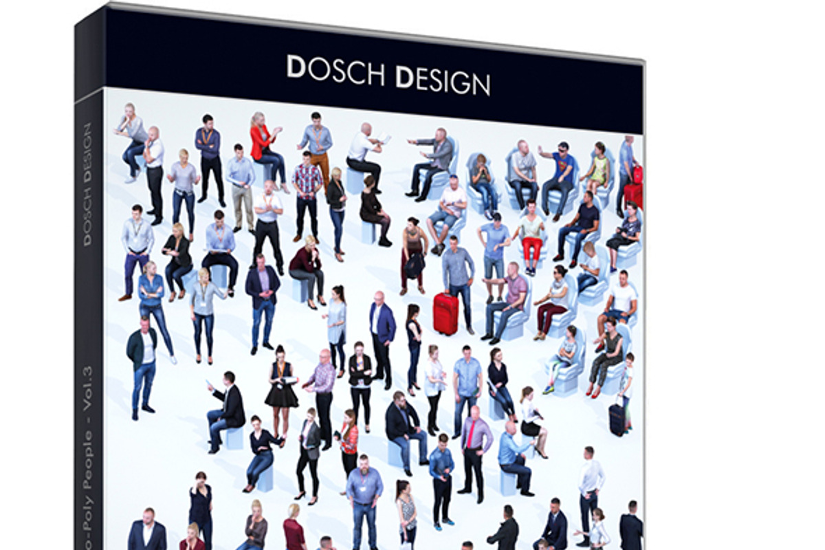 LoPoly People Vol.3 - 3dsmax, a 3D by Dosch Design