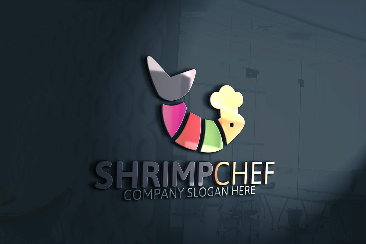 Shrimp Chef Logo, a Branding & Logo Template by Josuf Media (Photo 2 of 3)