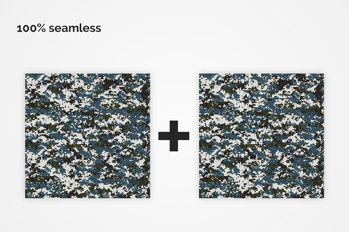 China Pixel Camouflage Patterns, a Pattern Graphic by 3Y_Design (Photo 3 of 5)