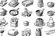 Kitchen Food & Utensils Set, an Object Graphic by RT Studio (Thumbnail 4 of 4)