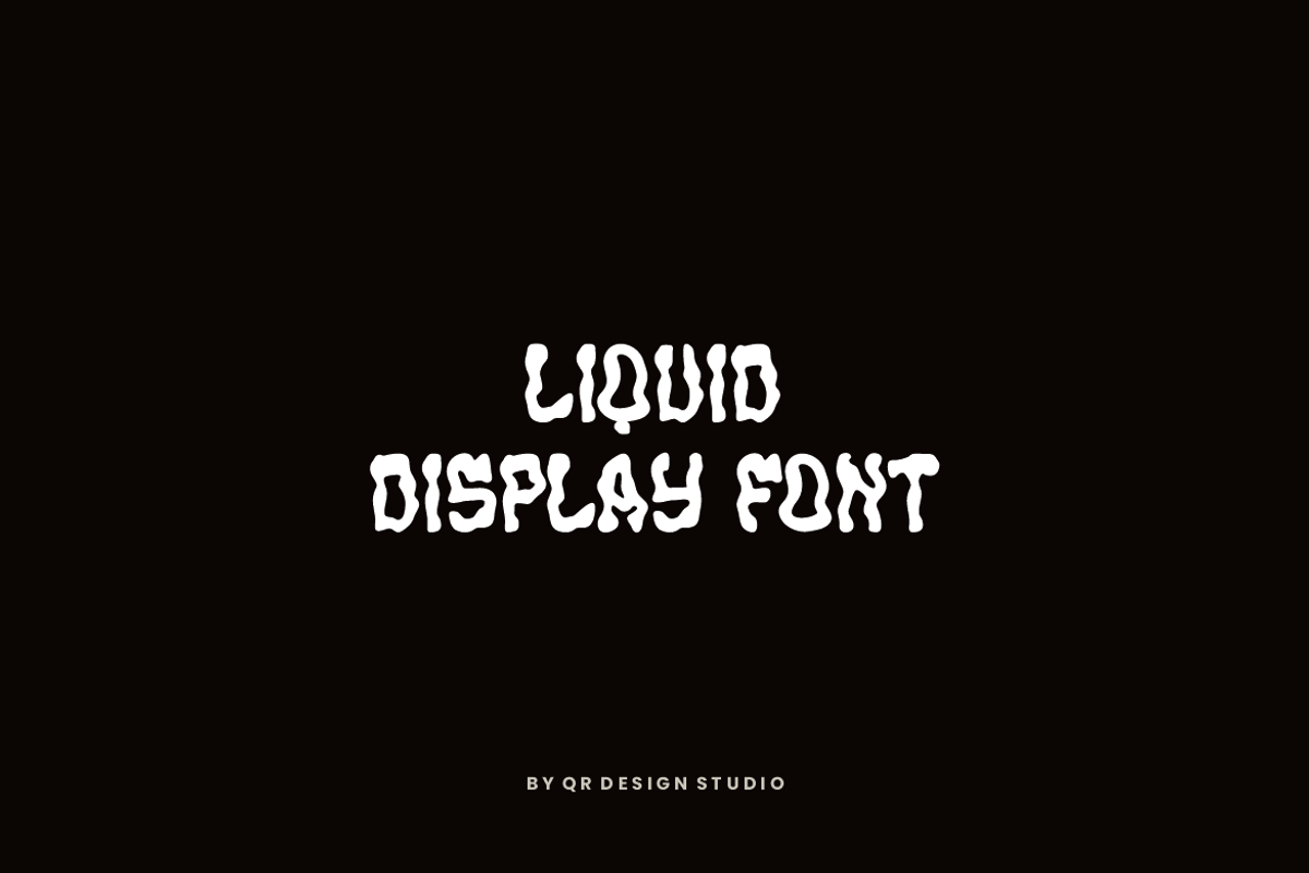 Oraskot - Liquid Display Font, a Handwritten Font by QR Design Studio (Photo 3 of 8)