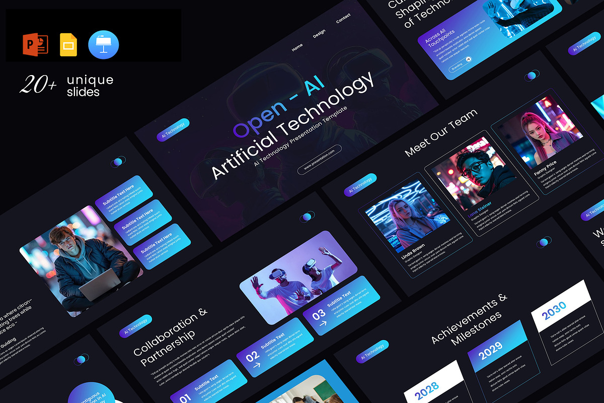 Open Ai Artificial Technology, a Presentation Template by Pradaxa (Photo 1 of 6)