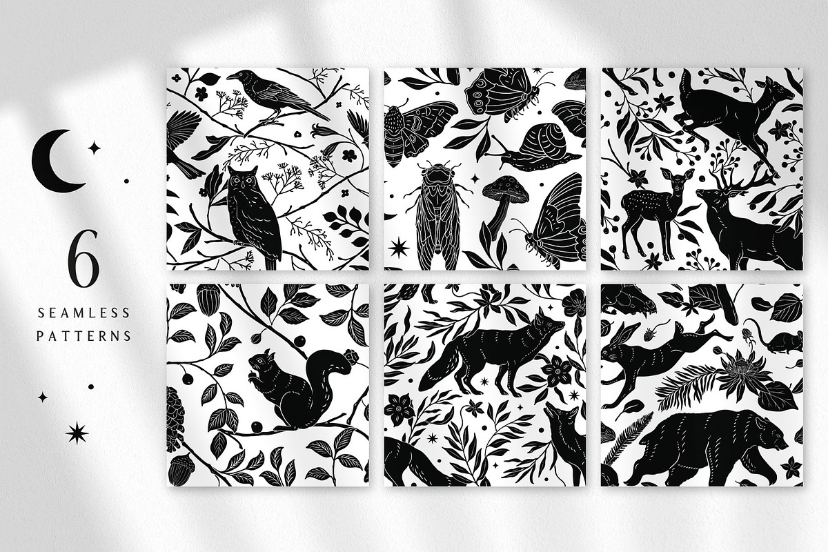 Monochrome Magic 4 in 1 Bundle, a Decorative Illustration by rouxsupplyco (Photo 4 of 27)