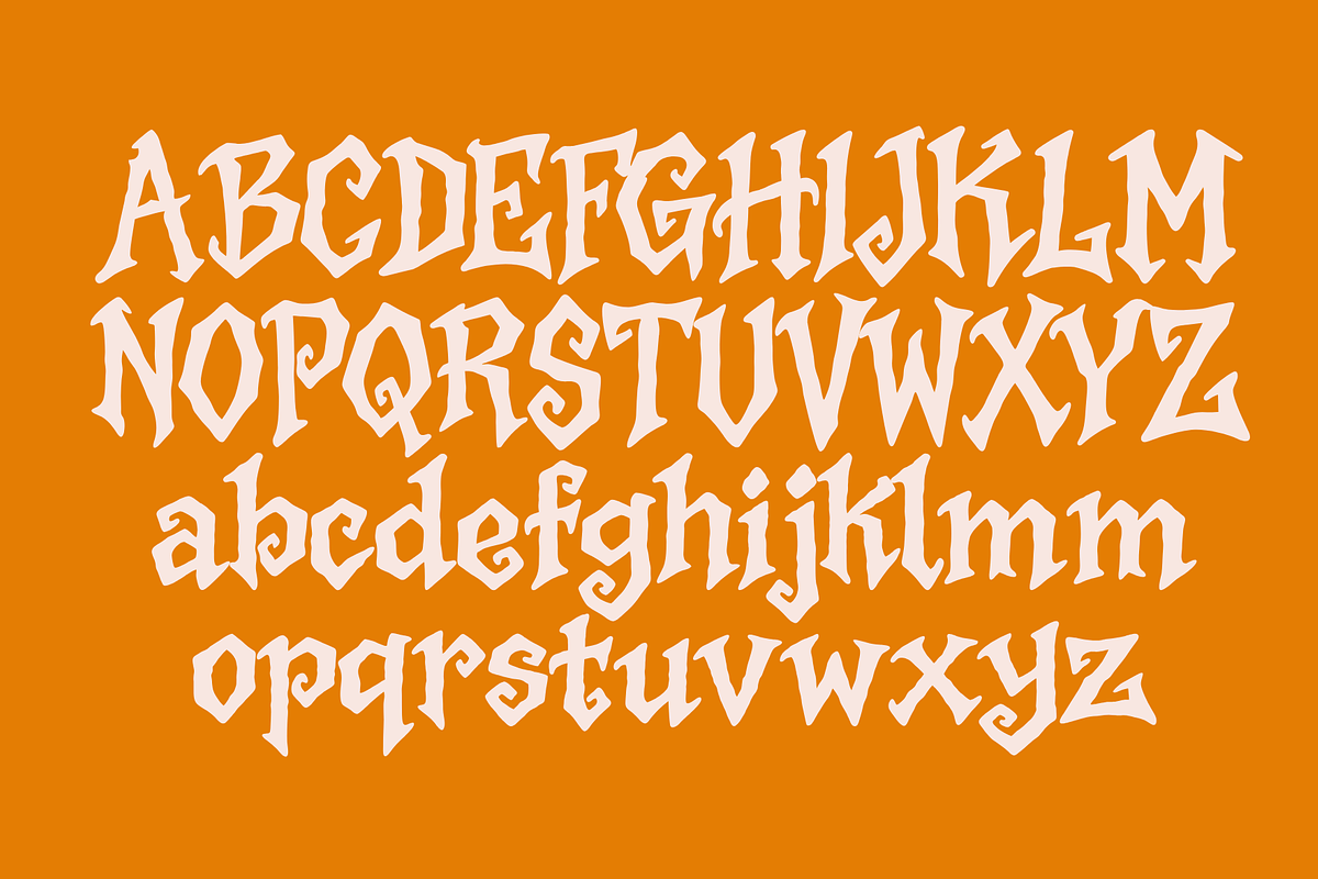 Mevisto – Horror Halloween Display, a Handwritten Font by MaikoHatta (Photo 5 of 7)