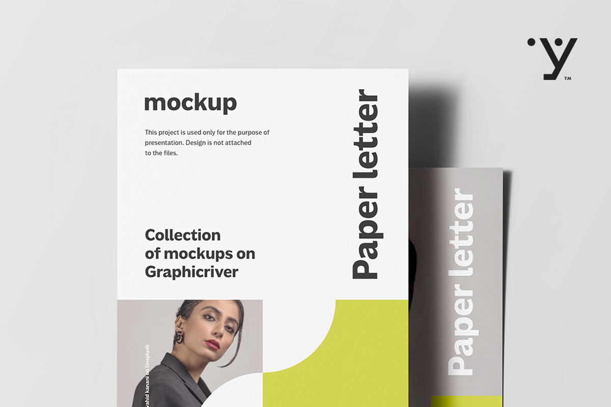 Paper Letter Mock-up, an Advertising Mockup by Yogurt86 (Photo 2 of 8)