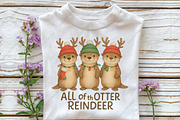 All Of The Otter Reindeer Christmas, an Illustration by CraftArtStudio (Thumbnail 3 of 4)