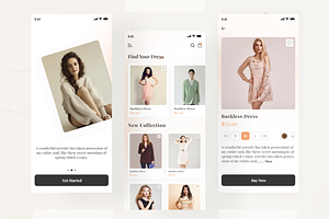 Ecommerce app ui kit