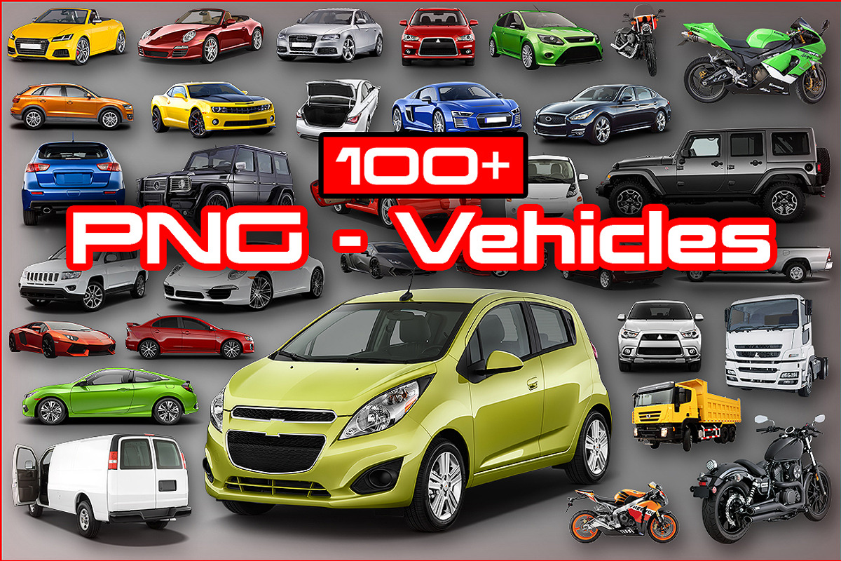 100+ PNG Vehicles, a Graphic by stallfish's art store (Photo 1 of 3)