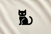 Black Cat Silhouette, an Animal Illustration by Vectorium Studio (Thumbnail 3 of 4)