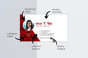 Business Card Canva Template, a Business Card Template by B2 Studio (Thumbnail 5 of 11)