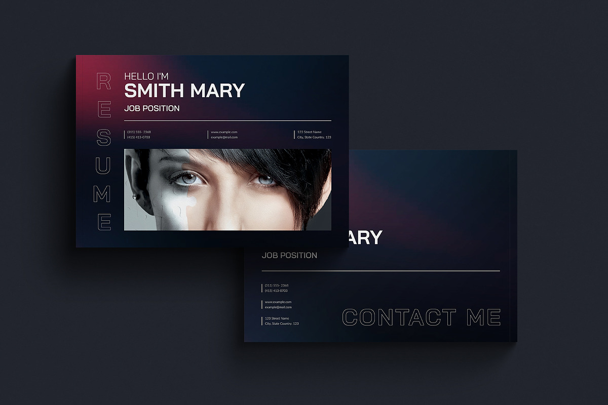 Resume Booklet Template Landscape, a Resume Template by TemplatesForest (Photo 5 of 5)