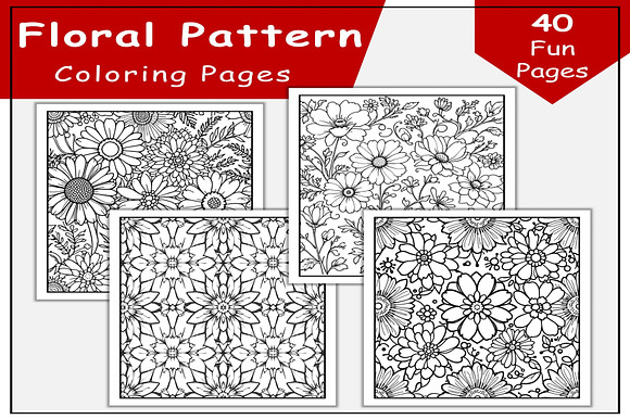 Floral Pattern Coloring Pages