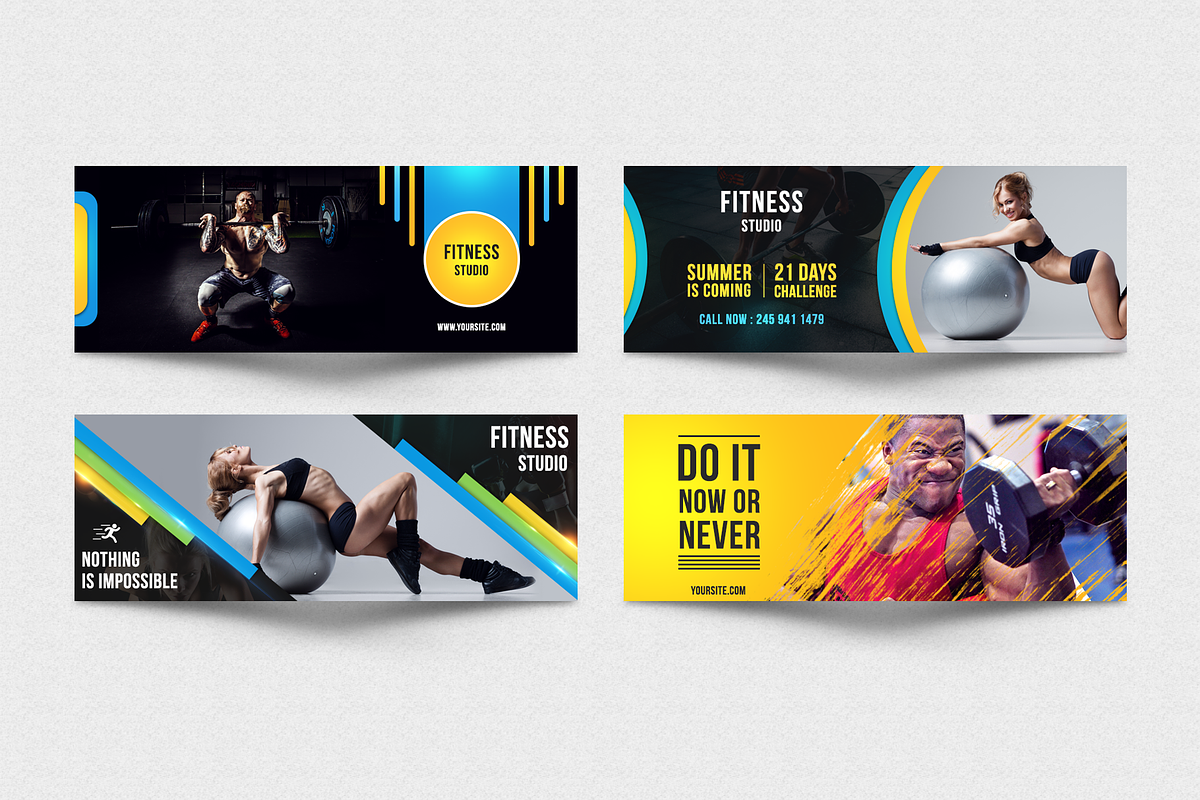 Fitness Social Media Kit, a Social Media Template by Jaisivakumar (Photo 7 of 12)