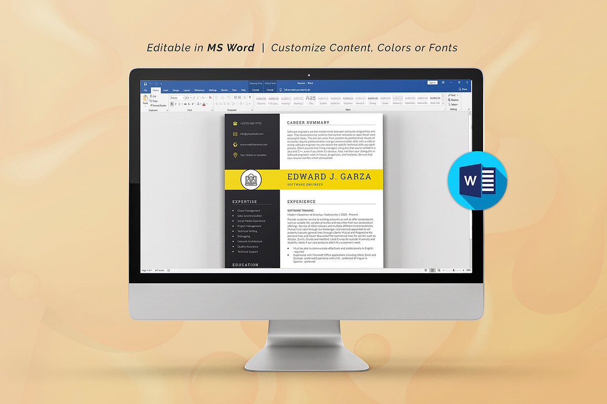 Canva Resume Template, a Resume Template by DesignDevisers (Photo 8 of 10)