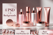 Cosmetic Foil Party Packaging Mockup, a Packaging Mockup by Dreamanart (Thumbnail 2 of 3)