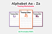 Tracing Alphabet Letter a to z, an Education Illustration by TukTuk Design (Thumbnail 4 of 9)