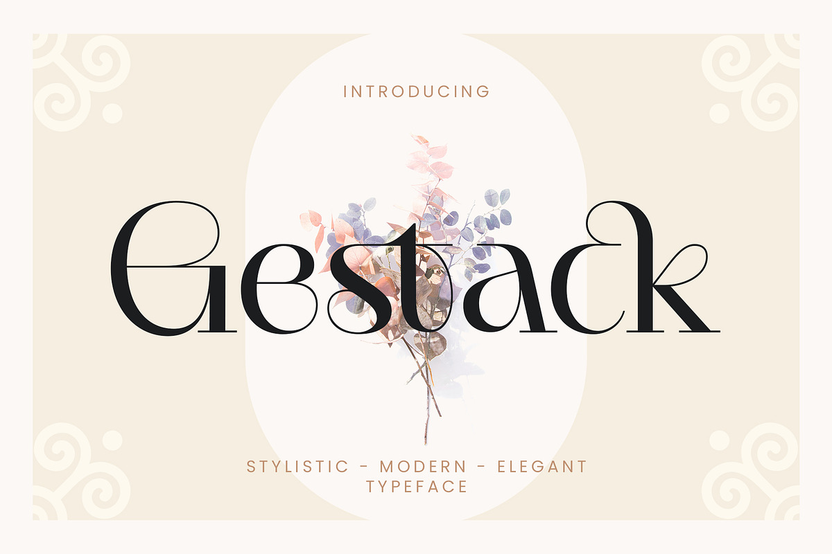 Gestack - Stylish Display Serif, a Serif Font by Almarkhatype (Photo 1 of 10)