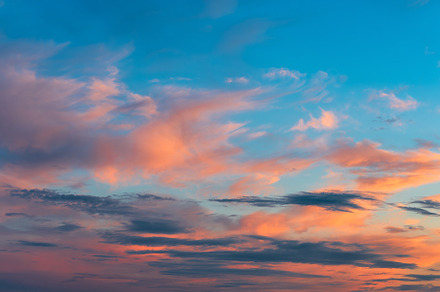 Dramatic cloudy sunset sky., a Nature Photo by Eugene_Photo