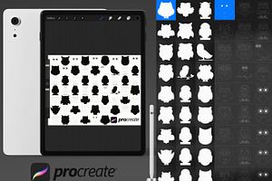 Cartoon Owl Set 2 Procreate Brush