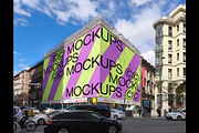 Street Corner Billboard B009, an Advertising Mockup by CC Mockups (Thumbnail 2 of 5)