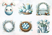 Neutral white Easter clipart, an Illustration by RobertsArt (Thumbnail 7 of 7)