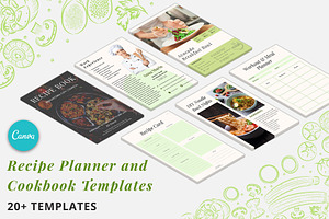 Recipe Planner Canva Templates