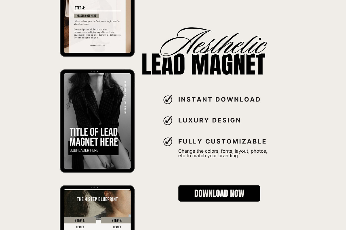 Lead Magnet Template, a Design Template by TheWayfarerShoppe (Photo 1 of 5)