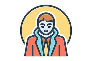 Person people color icon, a Duotone Icon by Creative priyanka