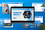 Badminton - Sport Powerpoint, a Presentation Template by Deepslide Studio (Thumbnail 1 of 6)
