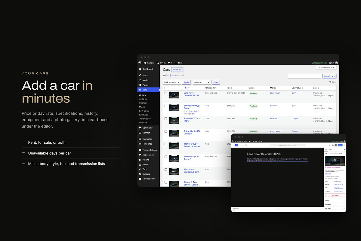 Marlowe Car Rental WordPress Theme, a WordPress Template by Tomasz Ganclerz (Photo 16 of 21)