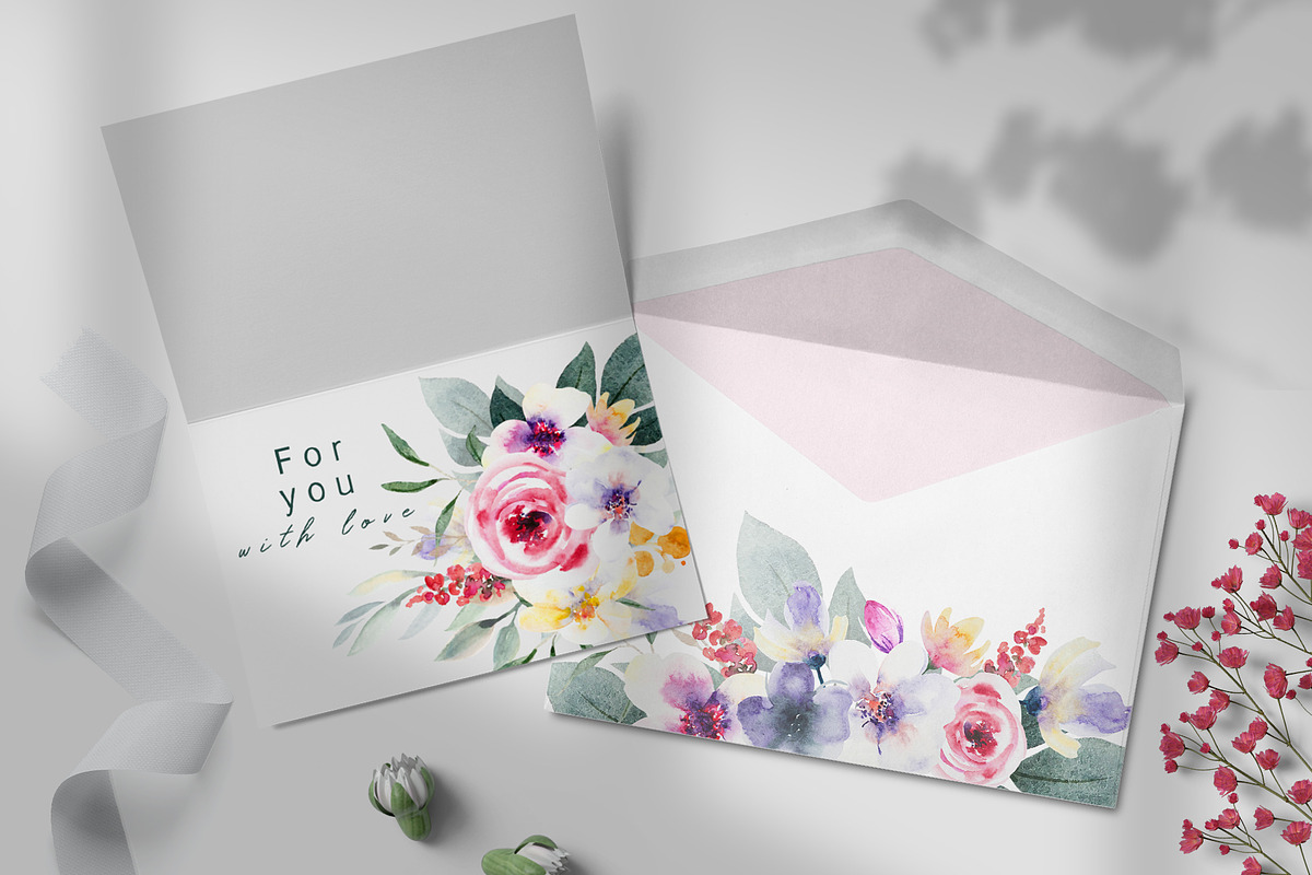 Watercolor floral collection, a Decorative Illustration by Vera●Suleimanova (Photo 3 of 18)
