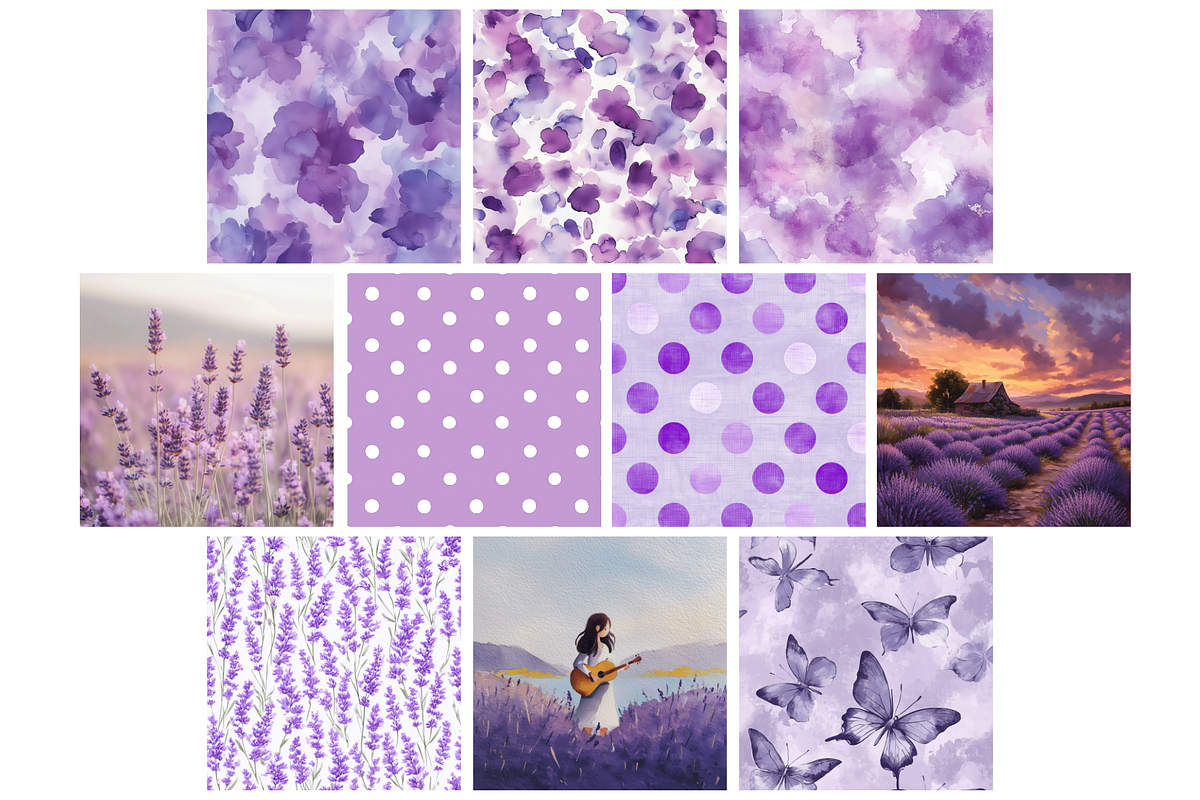 Soft Lavender Spring Backgrounds, a Graphic by NadiaTheronArt (Photo 2 of 5)
