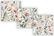 Wildflowers Book Cover Pattern, a Pattern Graphic by FloridPrintables (Thumbnail 3 of 9)