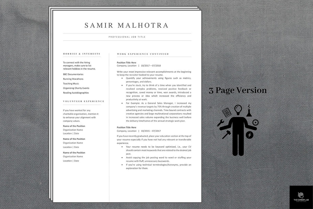 Resume/CV Modern Digital Template, a Resume Template by The Career Lab (Photo 5 of 10)