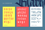 Kalecius, a Blackletter Font by Vintage Division (Thumbnail 9 of 10)