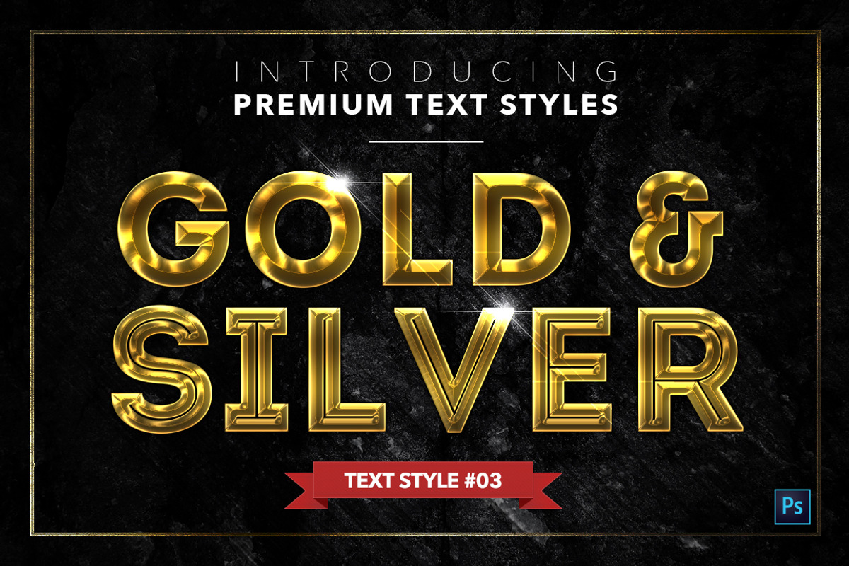 Gold & Silver #6 - 20 Text Styles preview 4