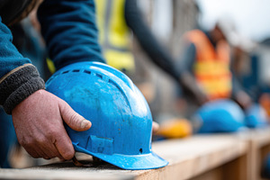 Workers gear up for construction, a Photo by Beautiful things