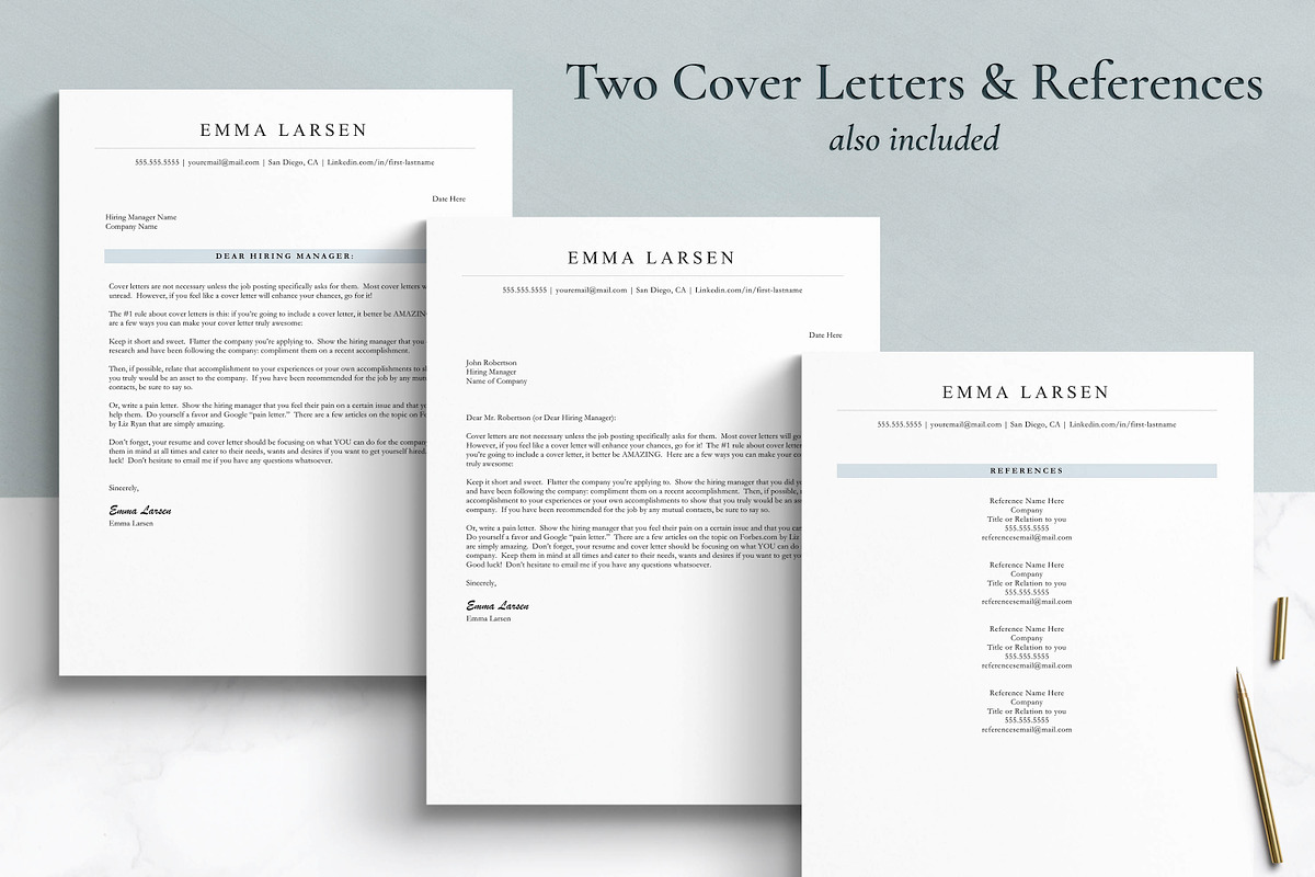 ATS Friendly Resume Template, a Resume Template by Get Landed (Photo 2 of 9)
