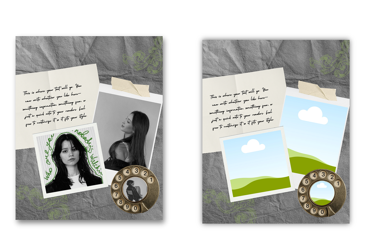 Canva Instagram Templates Vintage, a Social Media Template by Wicked Creative (Photo 6 of 20)