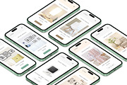 Realistic 3D iPhone Mock-Up Bundle 4, an iPhone Mockup by Graphicsworld125 (Thumbnail 3 of 16)