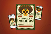 Dia de Los Muertos Flyer Set, a Flyer Template by The Good Store (Thumbnail 1 of 2)