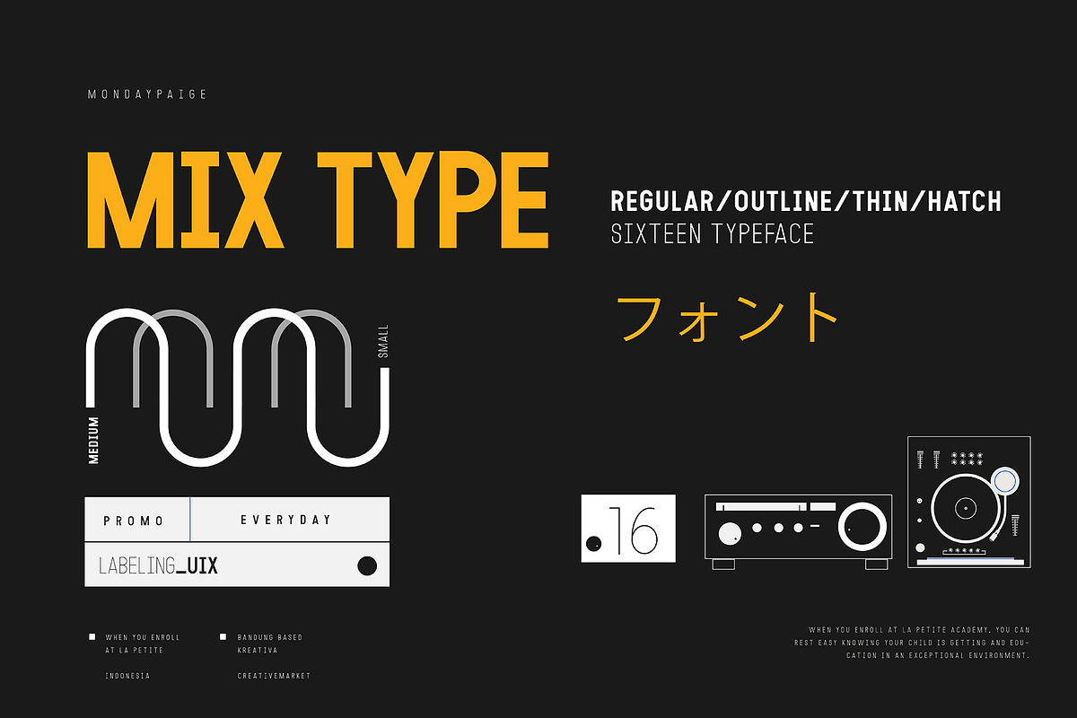 MODULAR - 16 FONTS, a Sans Serif Font by Fortunes Co (Photo 10 of 17)