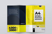 A4 Trifold Brochure Mockups, a Mockup by Vectogravic Design (Thumbnail 4 of 8)