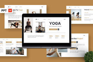 Yoga - Sport Powerpoint, a Presentation Template by Deepslide Studio