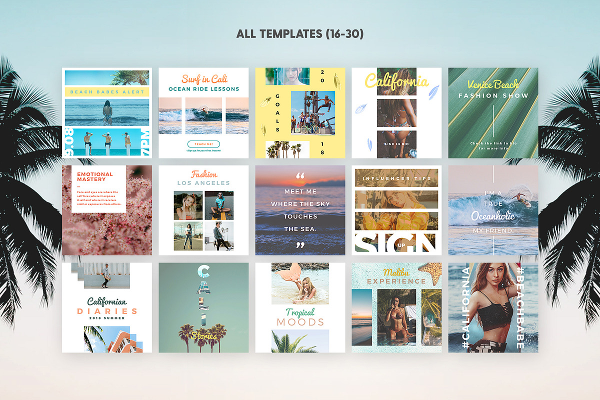 SALE 2in1 California Love Edition, a Social Media Template by The Wedding Shop (Photo 11 of 14)
