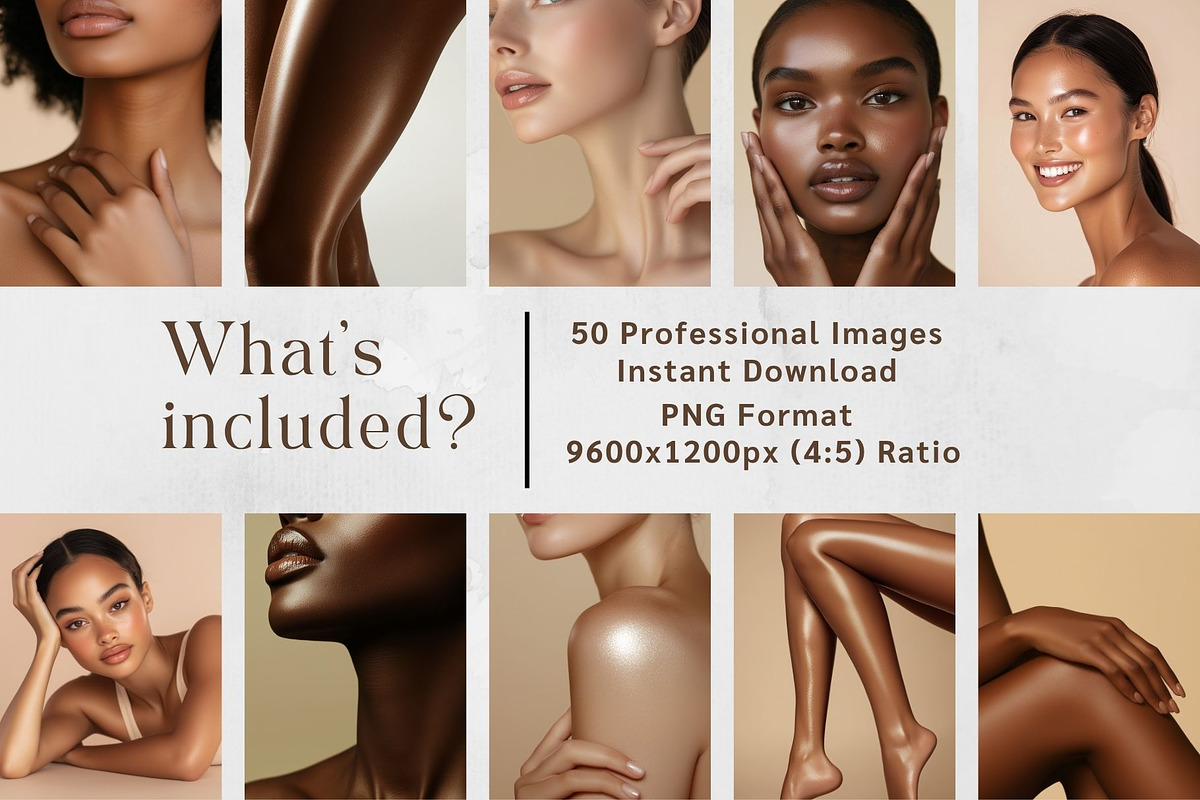Diverse Skincare Models Photo Bundle, a Beauty & Fashion Photo by HAYAG Creatives (Photo 2 of 6)