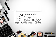 Luxury brand makeup desk post mockup containing chanel, stock photography, a Beauty & Fashion Photo by Whimsical Logoshop (Thumbnail 1 of 2)