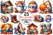 Fall Lazy Day Clipart, an Illustration by RobertsArt (Thumbnail 1 of 7)